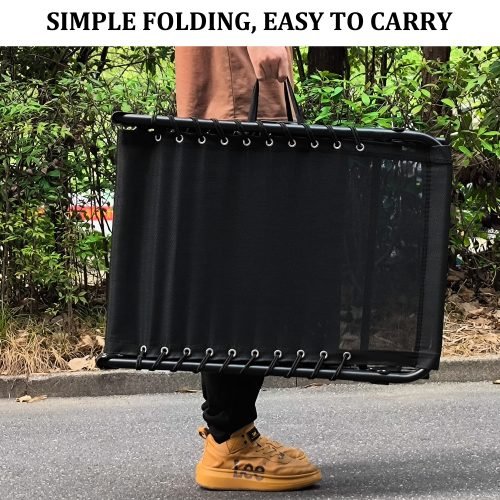 Adjustable Folding Patio Chaise Lounge Chair – Black Outdoor Recliner | SKU: AMLB131B