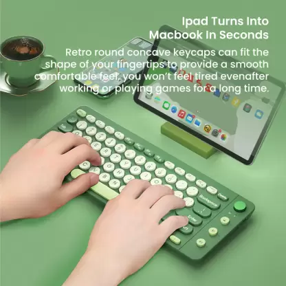 Wireless Multi-device Keyboard For CPU, Mobile and Tablet