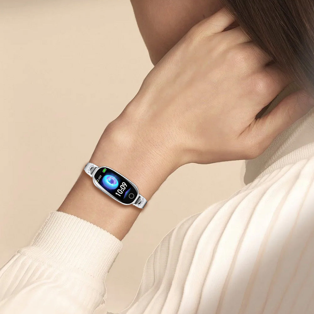 Blood Sugar Blood Pressure monitoring Luxury Diamond Design Fashion Smartwatch