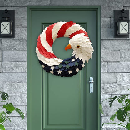 American Eagle Wreath - 100% Handcrafted Best Patriotic Wall Decorum