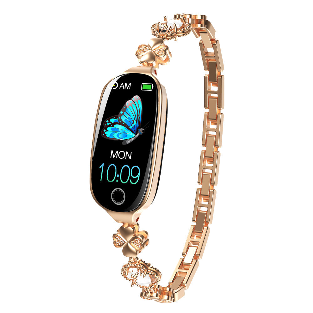 Blood Sugar Blood Pressure monitoring Luxury Diamond Design Fashion Smartwatch