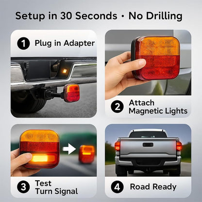 LED Wireless Trailer Lights Kit