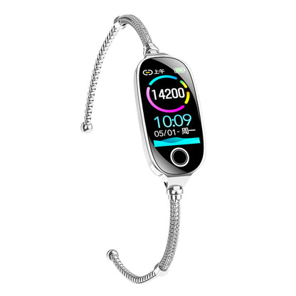 Blood Sugar Blood Pressure monitoring Luxury Diamond Design Fashion Smartwatch