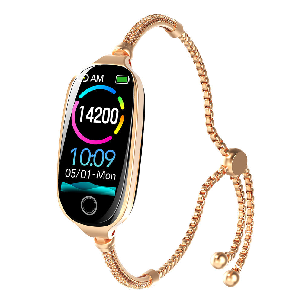 Blood Sugar Blood Pressure monitoring Luxury Diamond Design Fashion Smartwatch