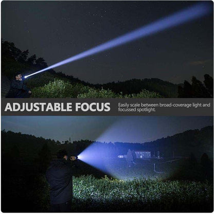 Brightest Flashlight: Ultra Bright 90000 Lumens Tactical Rechargeable Flashlight - SKINMOZ MARKET