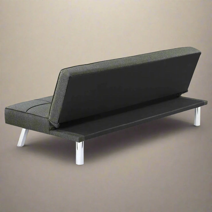 Modern Futon Metal Frame Sofa Bed Sleeper – Convertible Lounger & Bed for Small Spaces