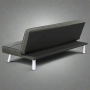 Modern Futon Metal Frame Sofa Bed Sleeper – Convertible Lounger & Bed for Small Spaces