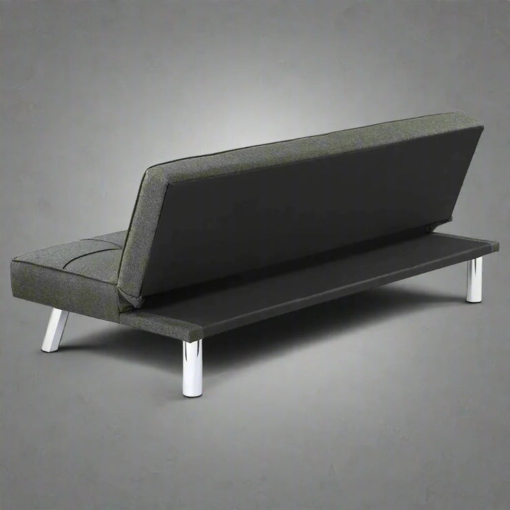 Modern Futon Metal Frame Sofa Bed Sleeper – Convertible Lounger & Bed for Small Spaces