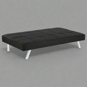 Modern Futon Metal Frame Sofa Bed Sleeper – Convertible Lounger & Bed for Small Spaces