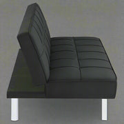Modern Futon Metal Frame Sofa Bed Sleeper – Convertible Lounger & Bed for Small Spaces