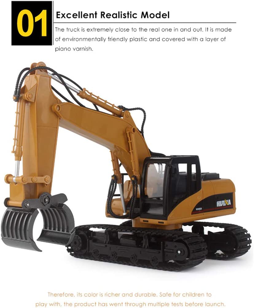 New 1:14 RC 16-Channel Demolition Grapple Excavator – Remote Control Construction Vehicle, Model 201563