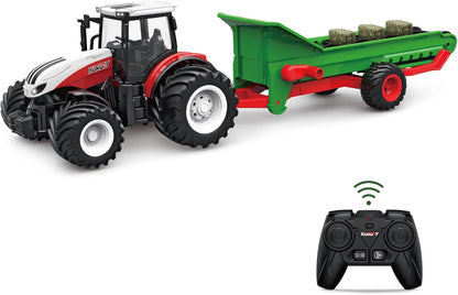 2.4G 1:24 RC 6-Channel Farm Tractor with Trailer – Model 712936