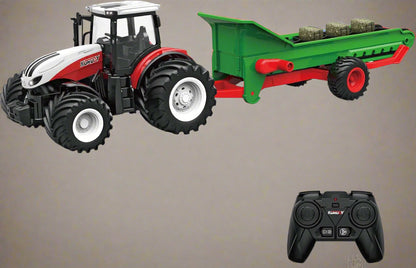 2.4G 1:24 RC 6-Channel Farm Tractor with Trailer – Model 712936