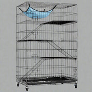4-Tier Indoor Cat Cage Playpen – 48" Metal Pet Kennel Enclosure | AMPC1285