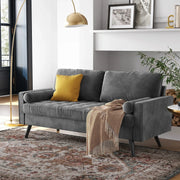 New 69.7" Modern Velvet Sofa – Upholstered Living Room Couch with Tufted Back | Model BT2555