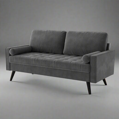 New 69.7" Modern Velvet Sofa – Upholstered Living Room Couch with Tufted Back | Model BT2555