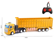 NEW Kids RC 4-in-1 Construction Truck – Dump Truck & Trailer &amp; Crane Remote Control Toy YKG1792A