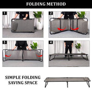 Adjustable Folding Patio Chaise Lounge Chair – Black Outdoor Recliner | SKU: AMLB131B