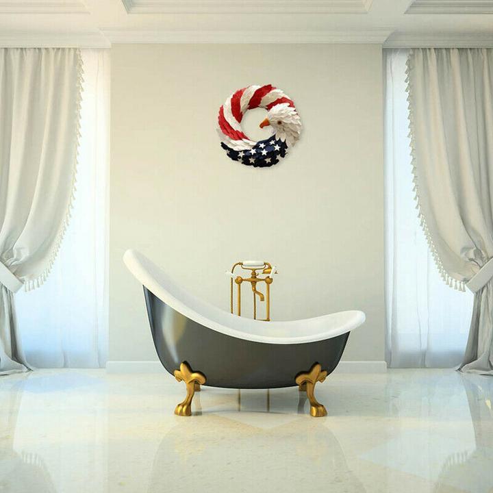 American Eagle Wreath - 100% Handcrafted Best Patriotic Wall Decorum
